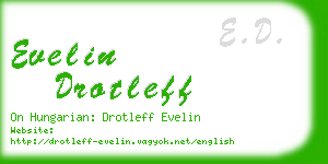 evelin drotleff business card